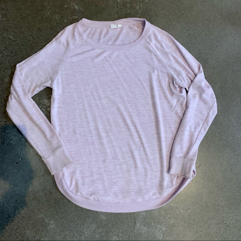 Gap Softspun Raglan Sweater - Pale Plum S